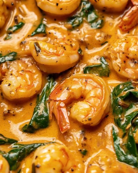 creamy tuscan prawns recipe lazydayrecipes