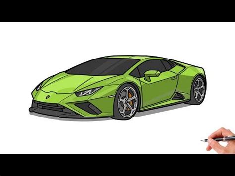 Draw Mini Cars YouTube In 2024 Lamborghini Huracan Car Drawings