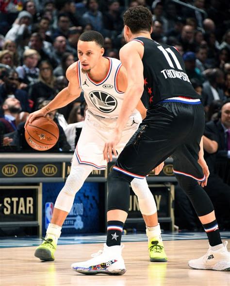 Nba All Star Game Klay Thompson Hits Out At Steph Curry Despite