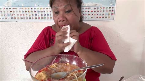 Sandra JaminB Mbodhe Mugbang Mie Bakso Pedas 2 Mangkok Sampei