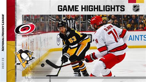 Hurricanes Penguins Nhl Highlights Youtube