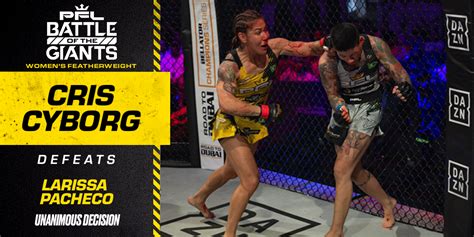 Cris Cyborgs Legacy Continues Earns Decision To Capture Pfl