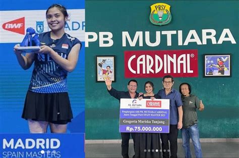 Juara Spain Masters 2023 Gregoria Mariska Tunjung Diguyur Bonus Rp75 Juta