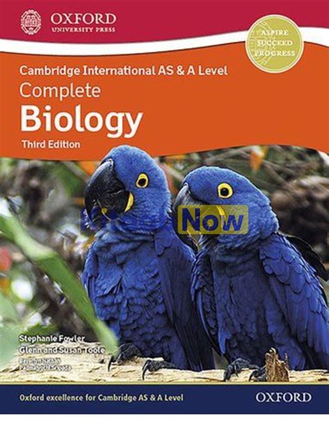 Cambridge International As A Level Complete Biology Rd Edition