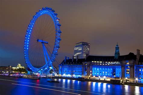 Free Photo London Eye Londyn Wielka Brytania Anglia Atrakcje