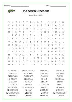 The Selfish Crocodile By Faustin Charles Word Search By Mszzz Teach