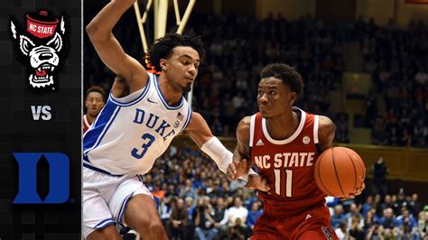 Nc State Vs Duke Mens Basketball Highlights 2019 20 Youtube