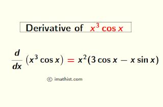 derivative   cosx     tanx derivative imath