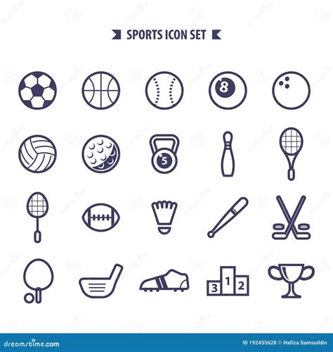Sports Icons, Sports. Summer Sports. Silhouettes Of Humanoids Vector