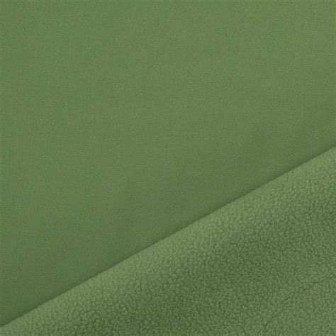 Tissu Softshell Uni Emilia Vert Moyen Tissus Hemmers