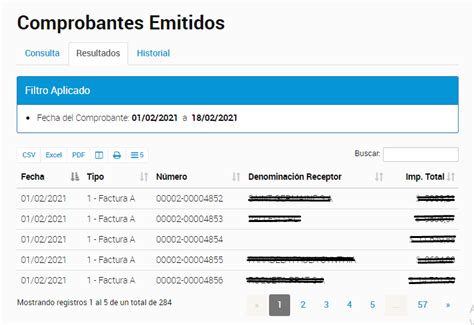 Cómo visualizar comprobantes emitidos dentro de AFIP