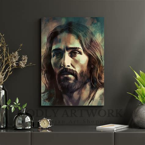 Jesus Wall Art Christian Art Home Decor Office Decor Jesus Art Print Digital Download Wall