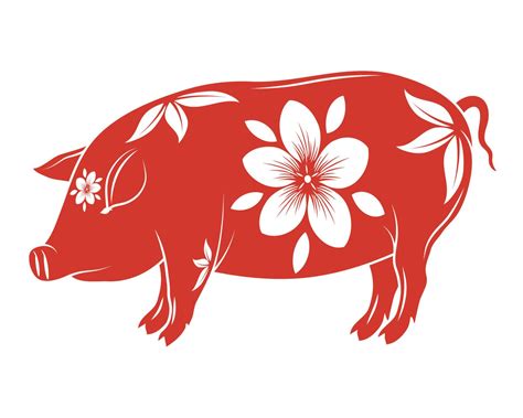 Pig Chinese Zodiac Animal 16927857 Vector Art At Vecteezy