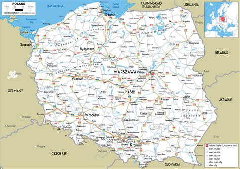 Poland Map (Road) - Worldometer