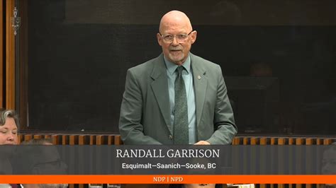 Randall Garrison Delivers Farewell Address In The House December