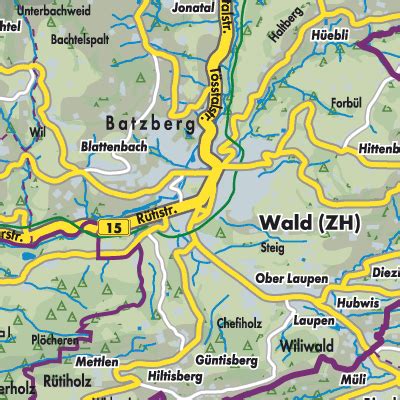 Wald Zh Stadtpl Ne Und Landkarten