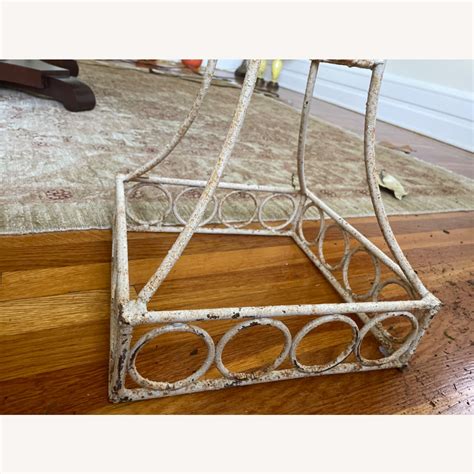 Outdoor Antique Wrought Iron Plant Holder Aptdeco