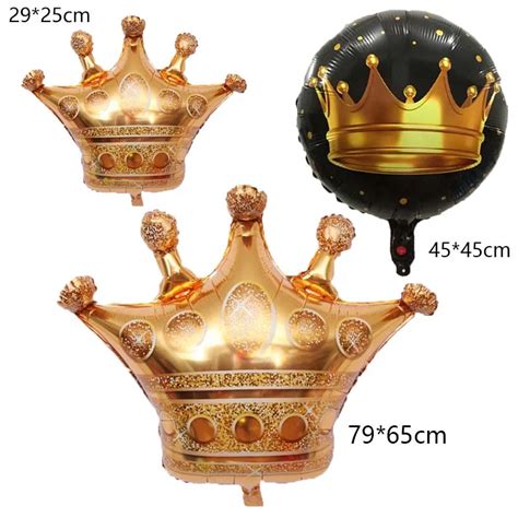 Aliexpress.com : Buy 18 Inch&Large&Mini Gold Crown Foil Balloon Happy ...