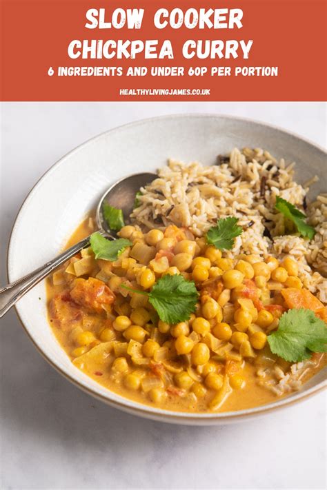 Slow Cooker Chickpea Curry Healthy Living James