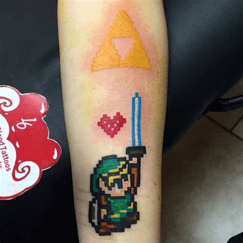 Legend Of Zelda 8 Bit Tattoo