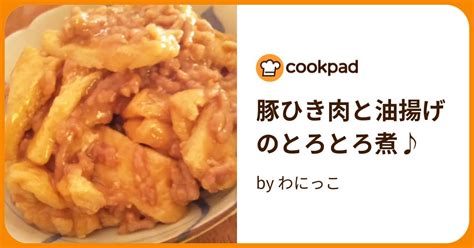 豚ひき肉と油揚げのとろとろ煮♪ By わにっこ 【クックパッド】 簡単おいしいみんなのレシピが395万品