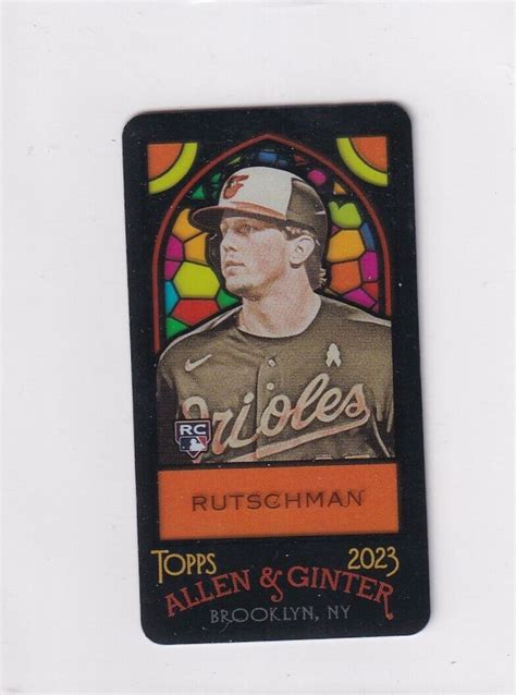 2023 Topps Allen Ginter Adley Rutschman Mini Stained Glass Rookie RC