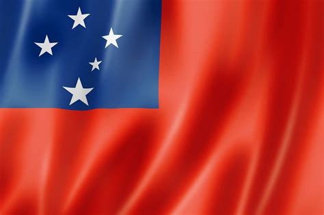 Samoas Clipart Transparent Background Samoa Flag Transparent With