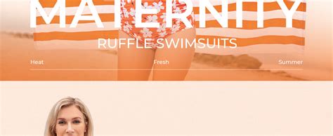 Summer Mae Maternity High Waist Swimsuit Ruffle Hem Bikini Bathing Suit Shirred Bandeau Two