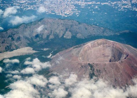 An Incredible View Of Mt Vesuvius From A Plane Window