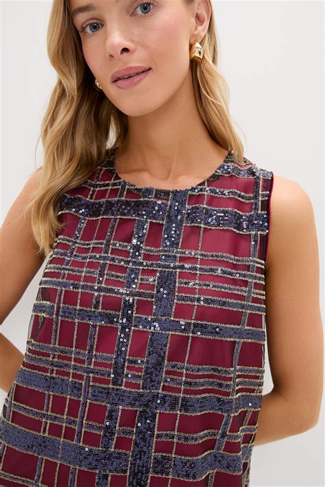 Sequin Plaid Marlowe Dress | Tuckernuck