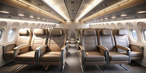 luxury airplane cabin interior design comfortable  spacious seating