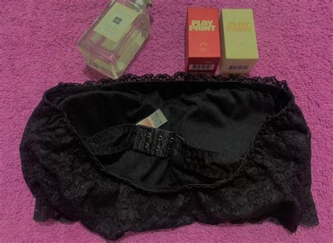 Tutu Anna Lingerie Cover Cleavage Lacey Padded Strapless Tube On Carousell