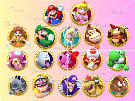 Super Mario Characters Pngsuper Mario World Png Super Mario Etsy