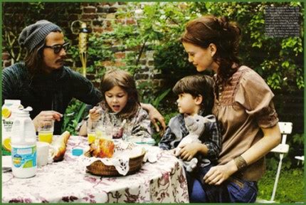 Johnny Depp & family — Blue Light Lady