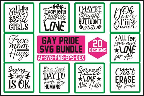 Gay Pride Free Svg Bundle Graphic By Bestmockupstore Creative Fabrica