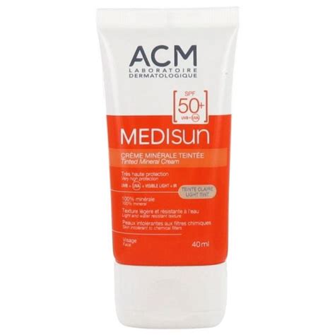 Laboratoire Acm Medisun Cr Me Min Rale Teint E Spf Teinte Claire Ml