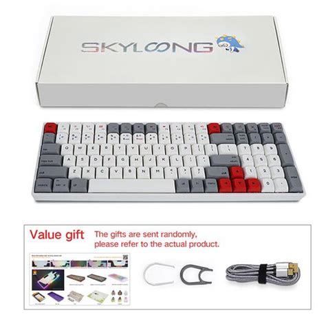 Buy Skyloong Sk S Retro Red Switches Pbt Keycaps Hot Swap Mechanical Keyboard With Rgb