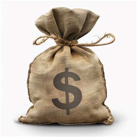 Premium Photo Burlap Money Bag With Rope And Dollar Sign