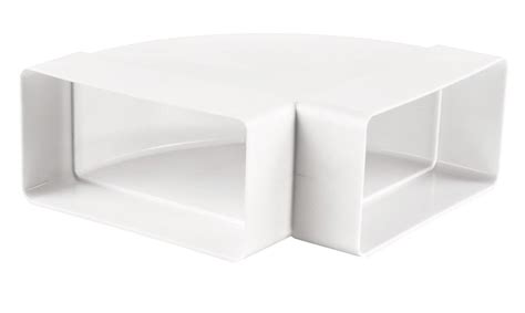 Коліно горизонтальне плоске Vents пластик 90º 55х110 мм (КР55-4 ...