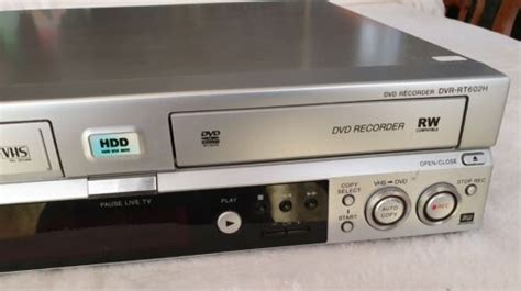 Pioneer Dvr Rt H Vcr Vhs Video Dvd Recorder Hdd Gb Combo Combi