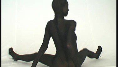 Sultry Blonde Babe Drenched In A Tight Black Nylon Bodysuit LetMeJerk