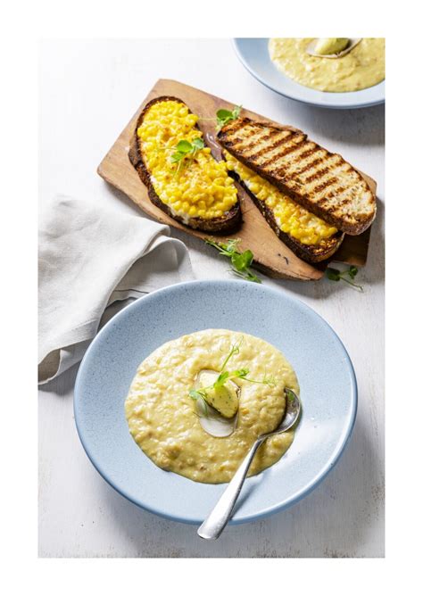 Cheesy Cream Corn Toasties — Simon Gault