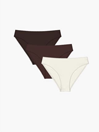 LCW DREAM Schlichte Bikini Slips 3er Pack W45801Z8 HPB LC Waikiki