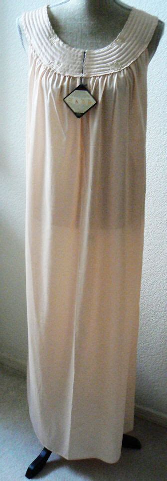 VTG S Nightie Night Gown French Maid Lingerie Co Antron III Nylon NWT Sz M EBay