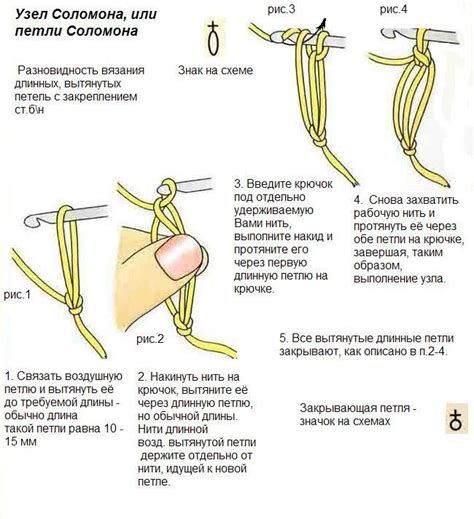 Соломонов узел или оттянутые петли | Klubka.net