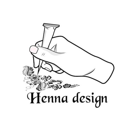simple henna mehedi design  hand premium vector henna artist