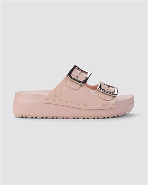 Slide Plataforma Feminino Adulto Zaxy Partner High Nude Claro