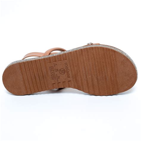 Rasteira Moleca Flat Detalhe Em Pedras Feminina Nude Compre Agora Cabana Magazine