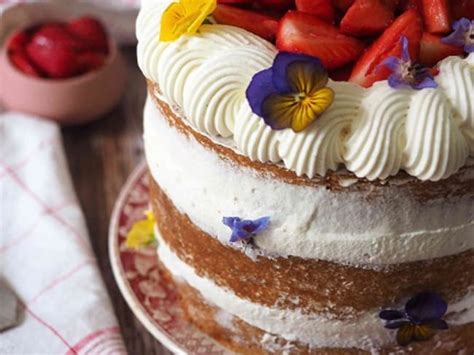 Naked Cake Fraise Recette Naked Cake Fraise
