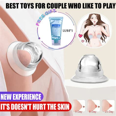 Nipple Vacuum Cup Sucker Enlargement Enhancer Pump Suction Sex Toy Women US EBay